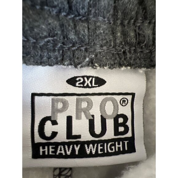Pro Club Heavy Weight Charcoal Grey Cargo Sweatpants - Picture 3 of 3
